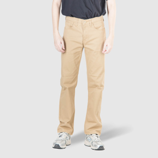 BUCKOFF : กางเกงชิโน่สีกากีทรงกระบอก กางเกงขายาวผู้ชาย ผ้ายืดสวมใส่สบาย Regular Pants CLB-7004