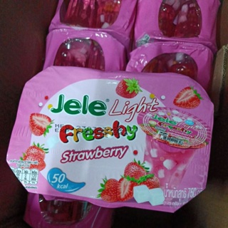 jele light สตอเบอร์รี่ (125กรัม x6ถ้วย)