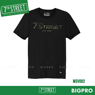 7th Street เสื้อผ้า แนวสตรีท รุ่น 7th ลายทหาร (ดำ) MSV002 ของแท้