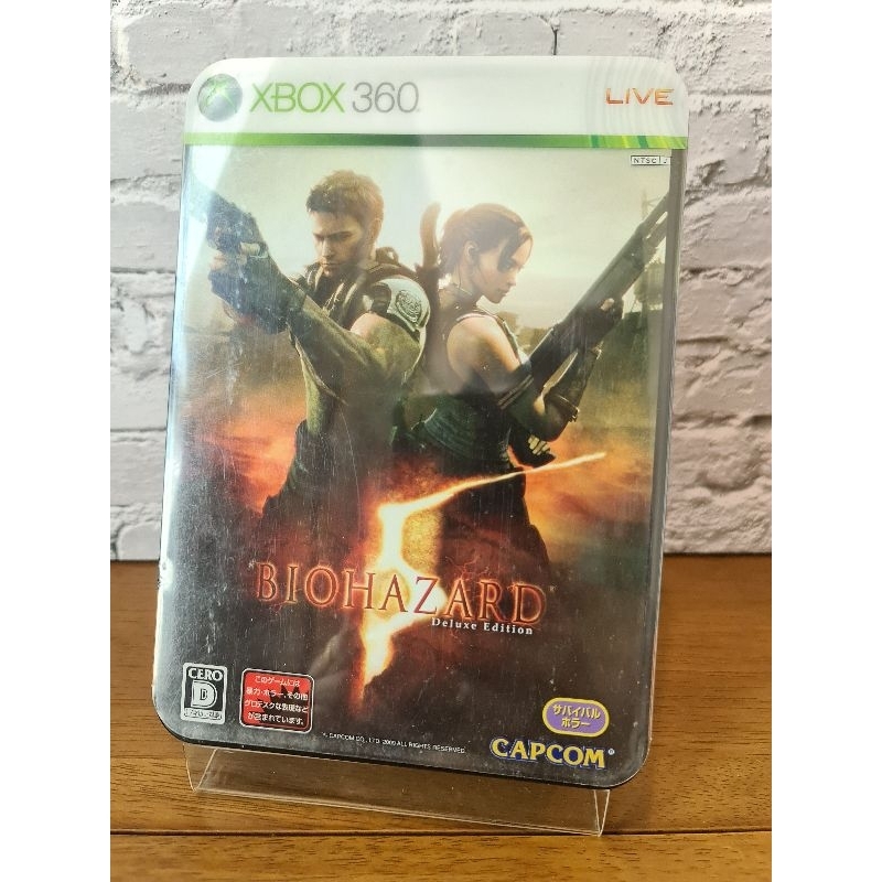 แผ่นเกม-xbox360-เกม-biohazard-5-deluxe-edition-กล่องเหล็ก-limited-zone-ntsc-j