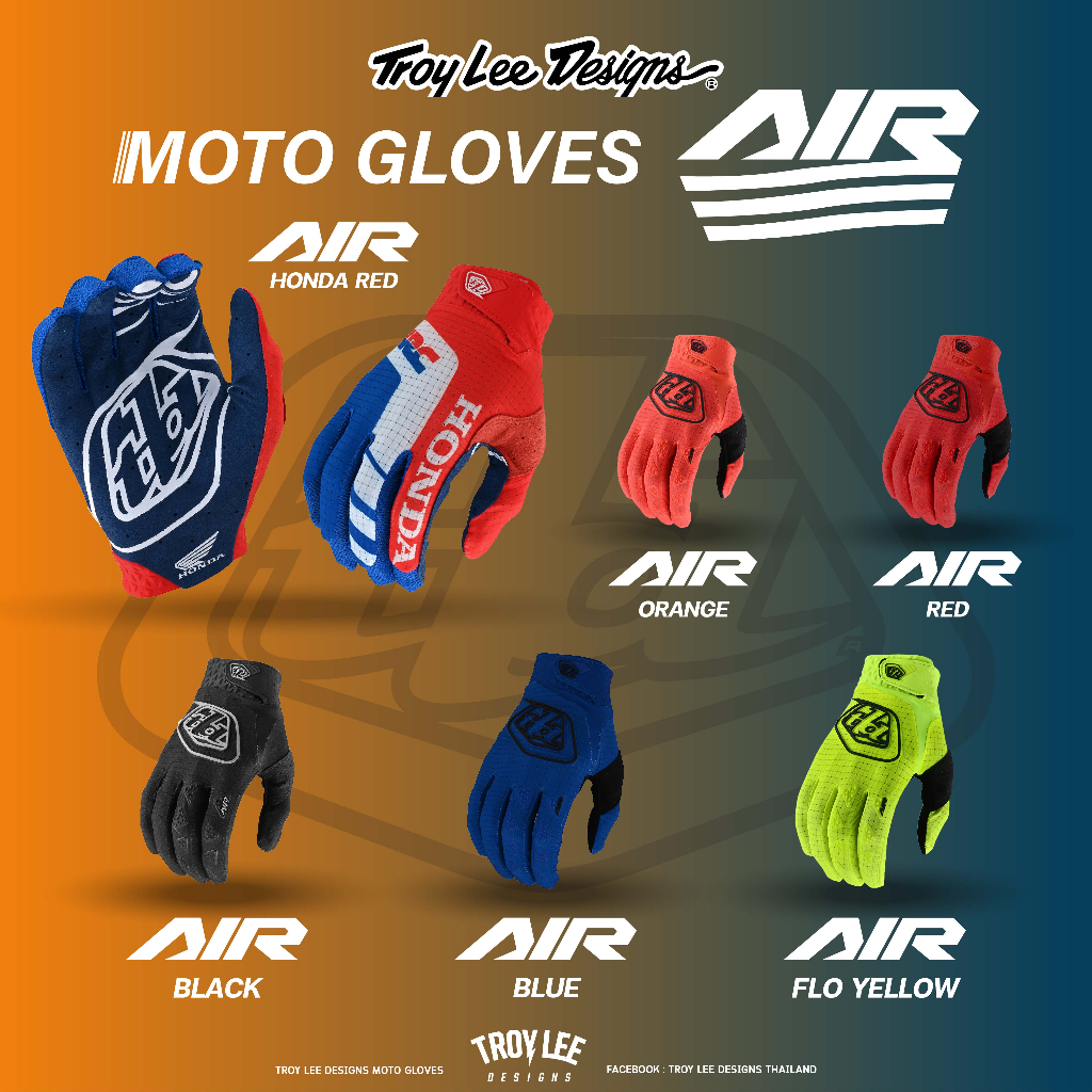 ถุงมือ-troy-lee-designs-รุ่น-air-glove-แบบตาข่ายขนาดเล็ก