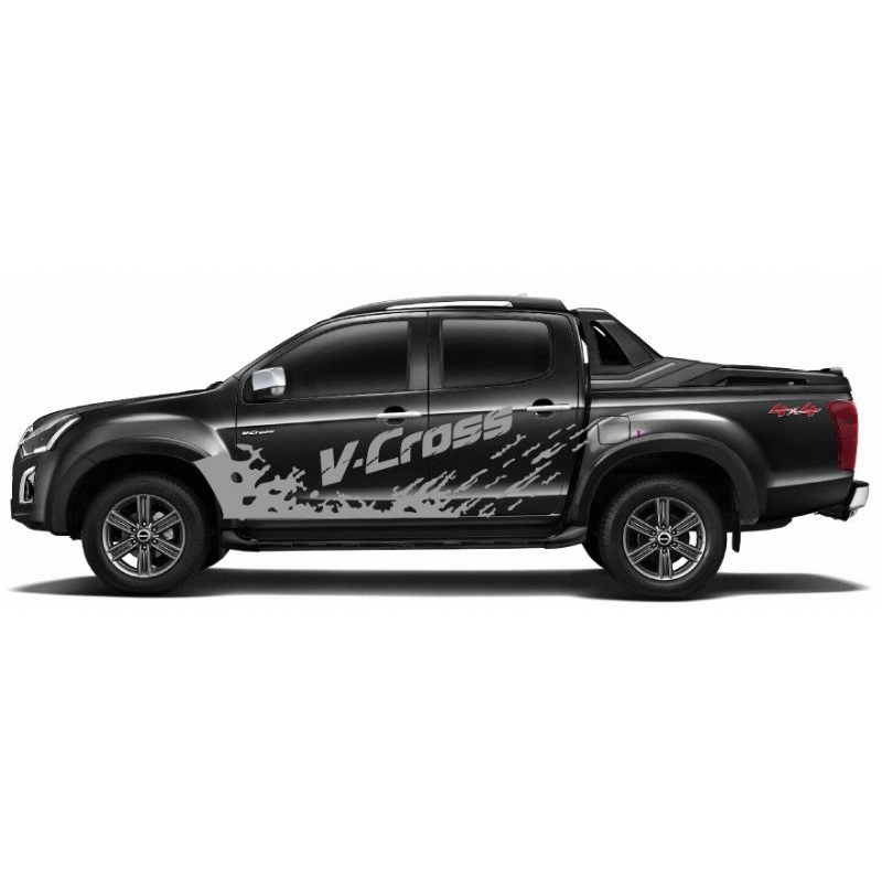 สติกเกอร์แต่งรถดีแม็กซ์-สติกเกอร์ลายโคลนสาดวีครอส-สติกเกอร์ติดรถ-isuzu-v-cross