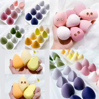 พัฟไข่ ฟองน้ำ ได้ถึง 8 ชิ้น สีน่ารักพาสเทล พร้อมแพ็คเกจน่ารัก Sponge 8 Pcs.