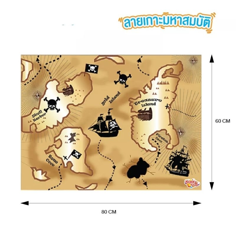 nara-playmat-แผ่นพลาสติกพิมพ์ลายรองปั้น-60x80-cm