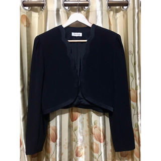 📌RAMUZ black cropped blazer suit jacket size 11 เบลเซอร์ สูท ทรงครอป สีดำ แบรนด์ญี่ปุ่น สูทออริจินอล สูทครอป ครอปสีดำ