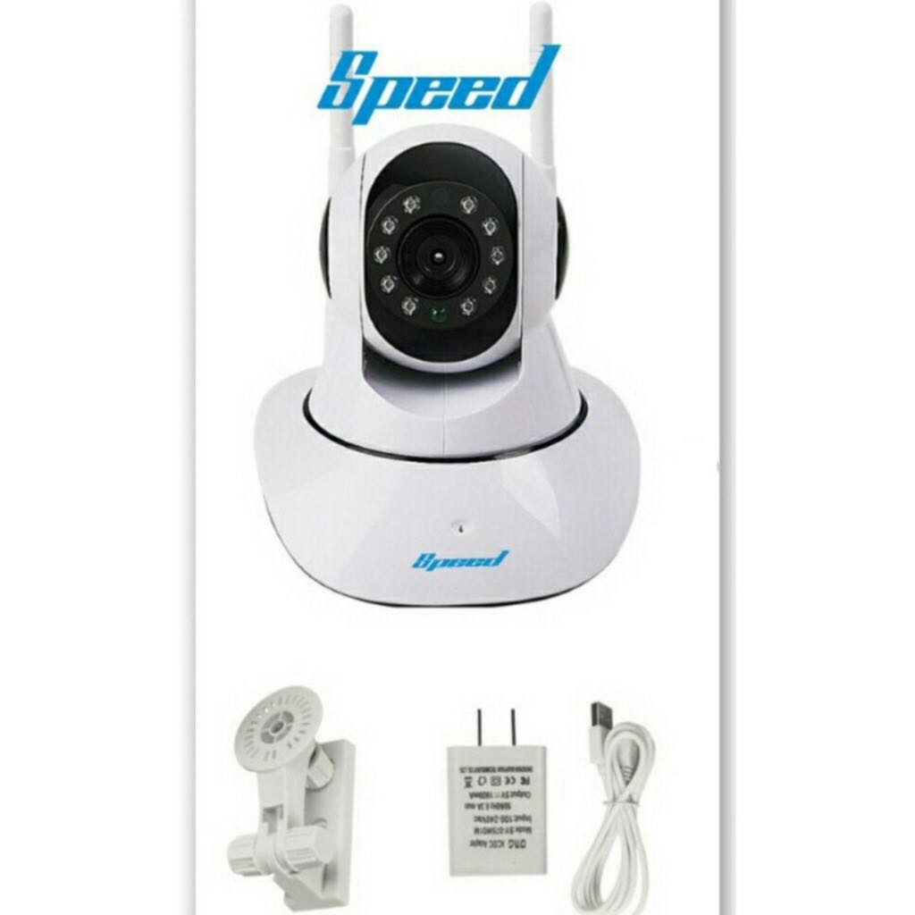 กล้องวงจรปิดไร้สาย-ip-camera-speed-cctv-720p-wifi-hd-1-0mp-สีขาว