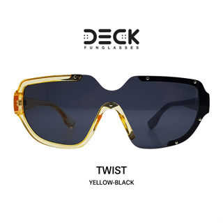 DECK แว่นตากันแดด รุ่น TWIST - YELLOW-BLACK