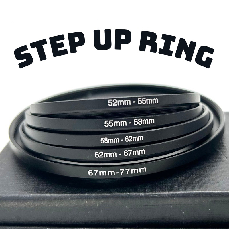 Step up ring แหวนแปลงหน้าเลนส์ให้ใหญ่ขึ้นตามต้องการ มีหลายขนาด 52-55 ...