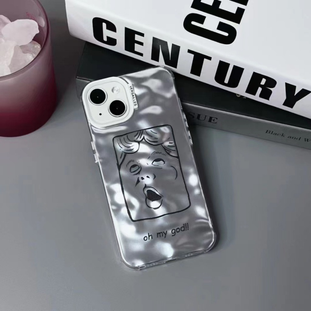 คูปองเคลม-เคสไอโ-case-for-iphone-11-12-การ์ตูนแมวตลก-เคส-14-13-12-11-pro-max-เคสมือถือกันกระแทกสี่มุม