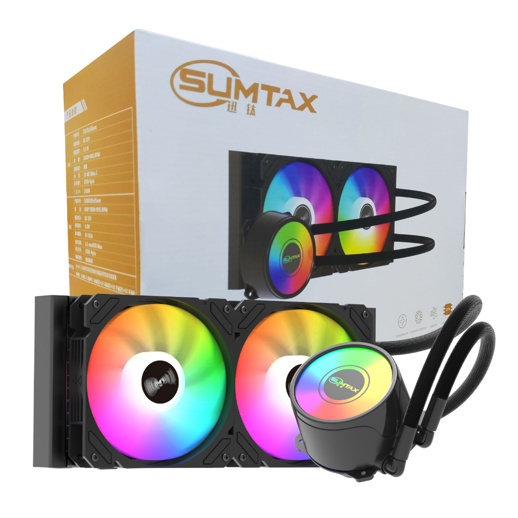 SUMTAX ชุดน้ำระบบปิด Tsunami SL 240 120 Unlimited Deep Space Lighting ...