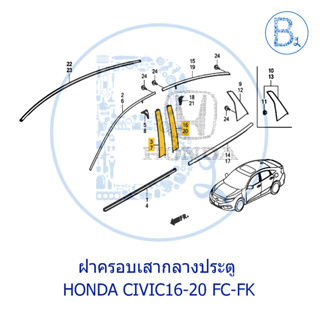 **อะไหล่แท้** ฝาครอบเสากลางประตู HONDA CIVIC16-20 FC-FK