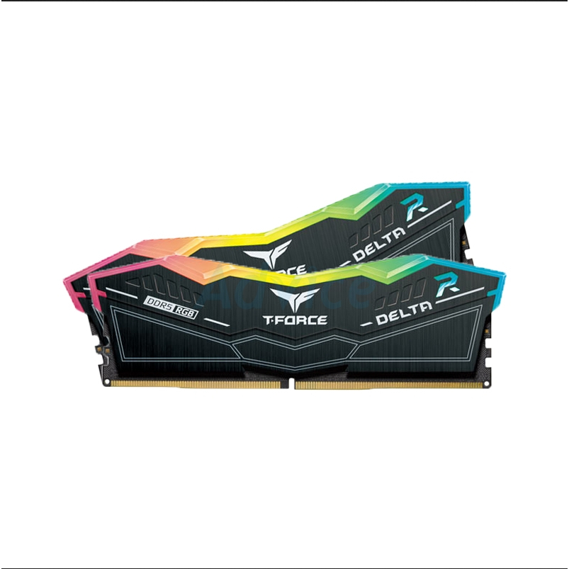 RAM PC แรม (หน่วยความจำ) Team DELTA DDR5/5600 RGB/Black (16GBX2) 32GB ...