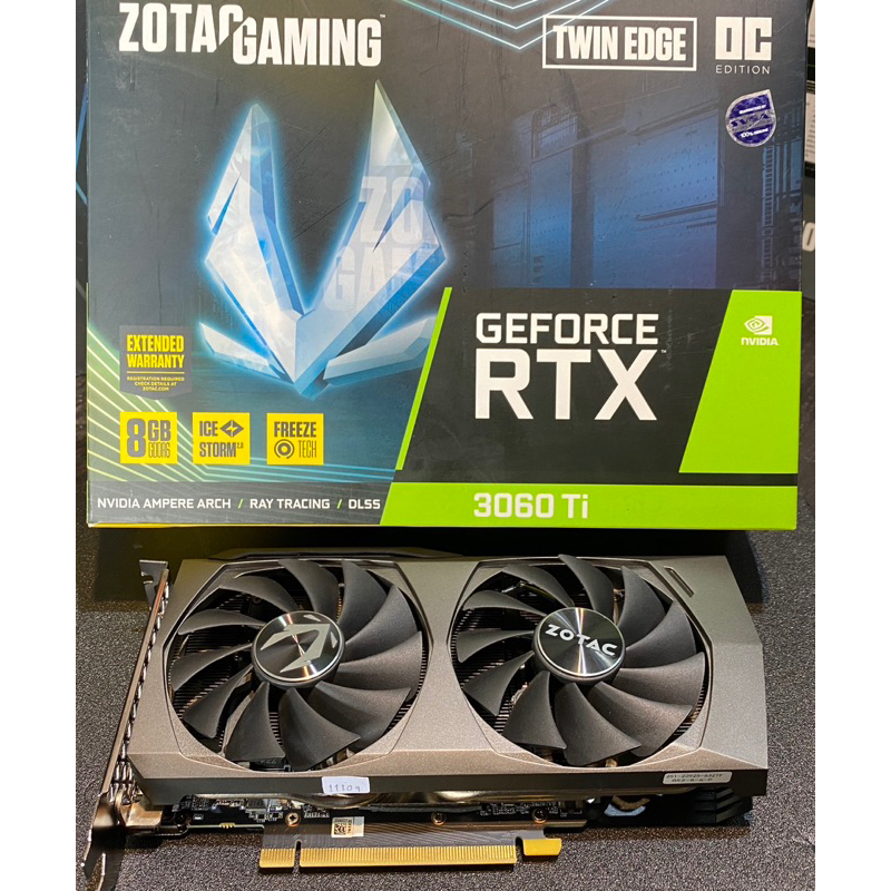 VGA (การ์ดจอ)RTX3060TI Zotac TWIN EDGE OC LHR 8GB GDDR6 Shopee