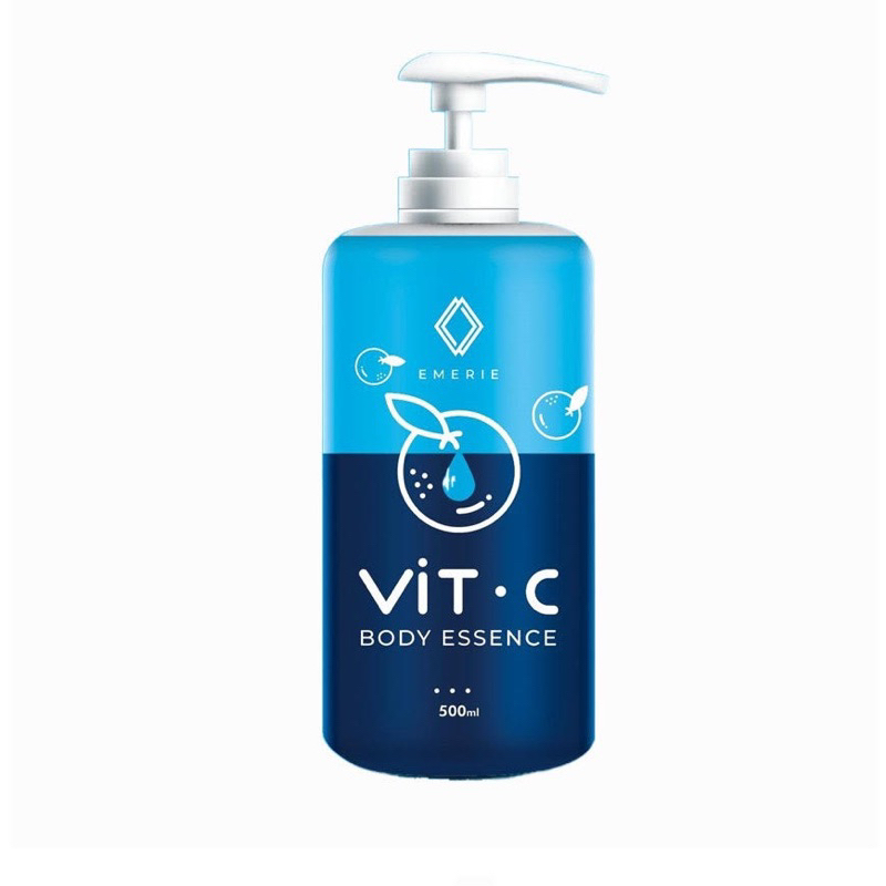 โลชั่นวิตซีพัชชา-emerie-vit-c-body-essence-วิตซีพิมรีพายรีวิว-500ml