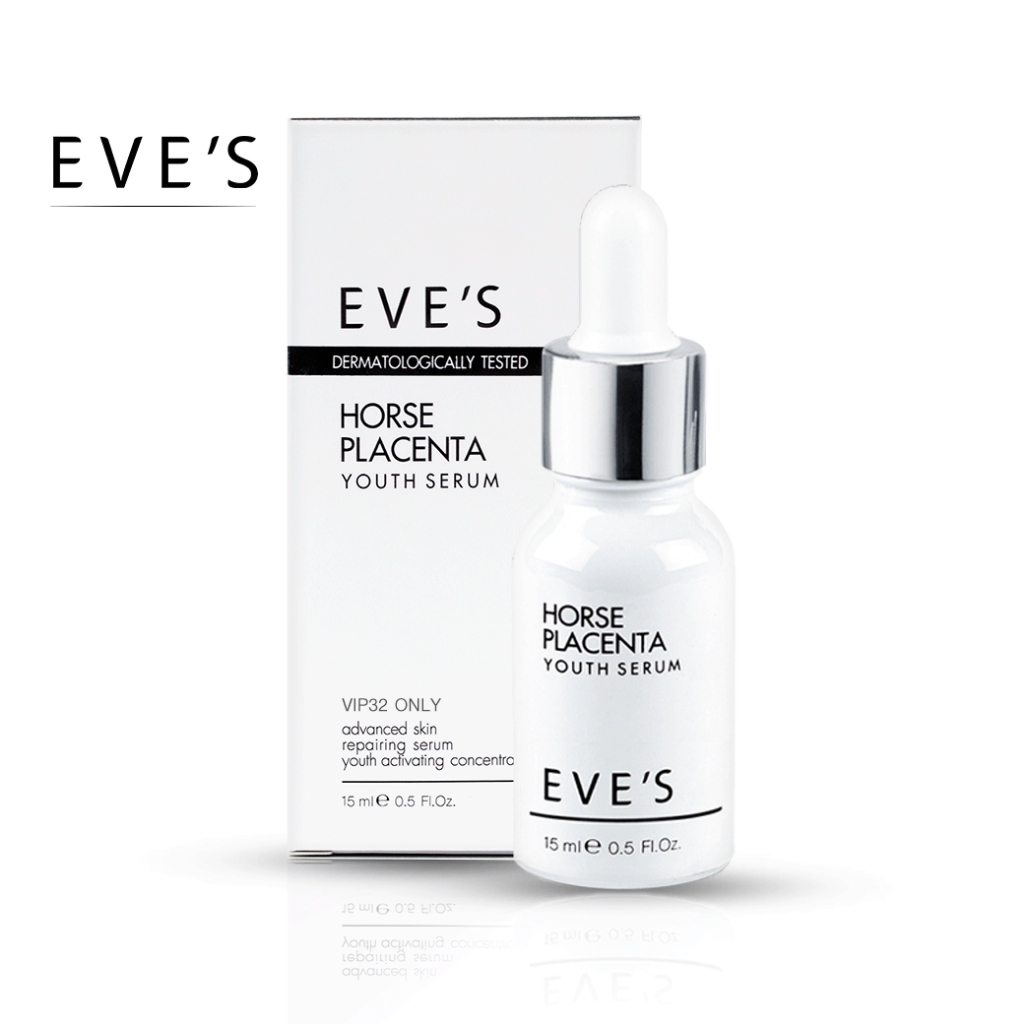 เซรั่มรกม้า-eves-เซรั่มอีฟส์-เซรั่มหน้าใส-ลดรอยสิว-ลดฝ้ากระ-horse-placenta-youth-serum-เซรั่มลดริ้วรอย-คนท้อง-eves