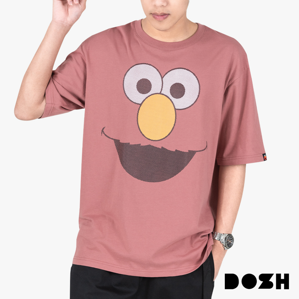 dosh-oversized-short-sleeve-t-shirts-sesame-street-เสื้อยืดโอเวอร์ไซส์-dsemt5056-re