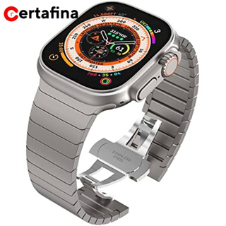 Certafina สายสแตนเลสสำหรับ Apple Watch 8 Ultra สายนาฬิกา 49 มม. 45 มม. 44 มม. 42 มม. 41 มม. 40 มม. 38 มม.