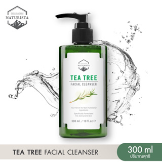 Naturista เจลล้างหน้าทีทรี pH Balance 5.5 สูตรอ่อนโยน สำหรับคนเป็นสิว และผิวแพ้ง่าย Tea Tree Facial Cleanser 300ml.