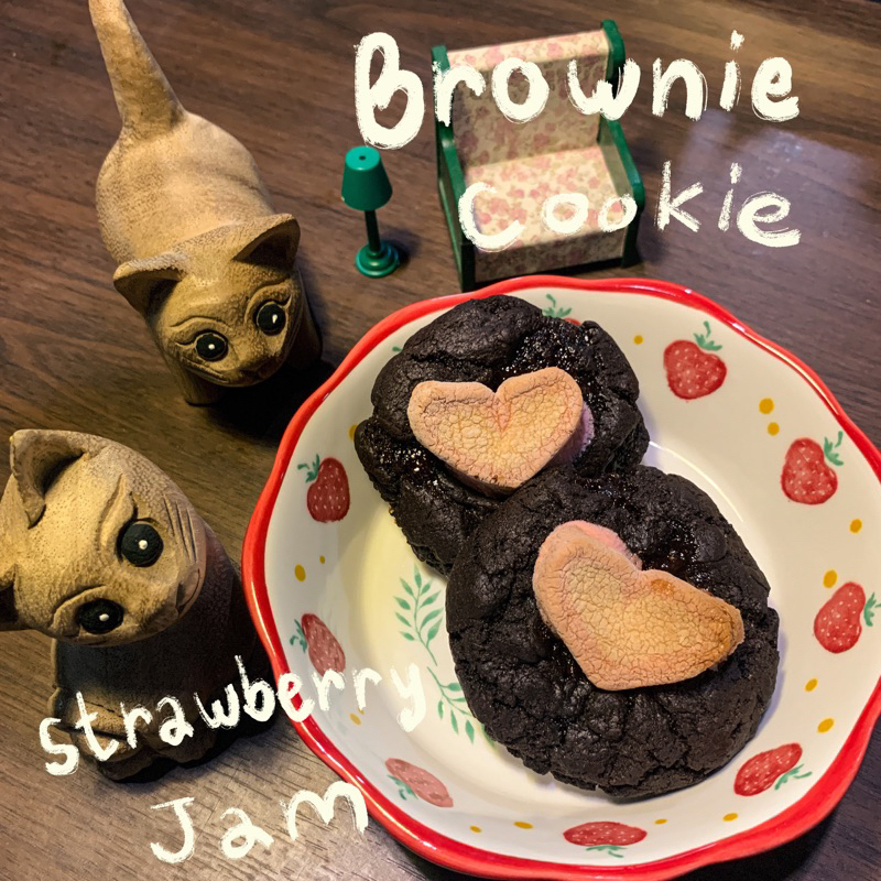 brownie-strawberry-jam-cookies