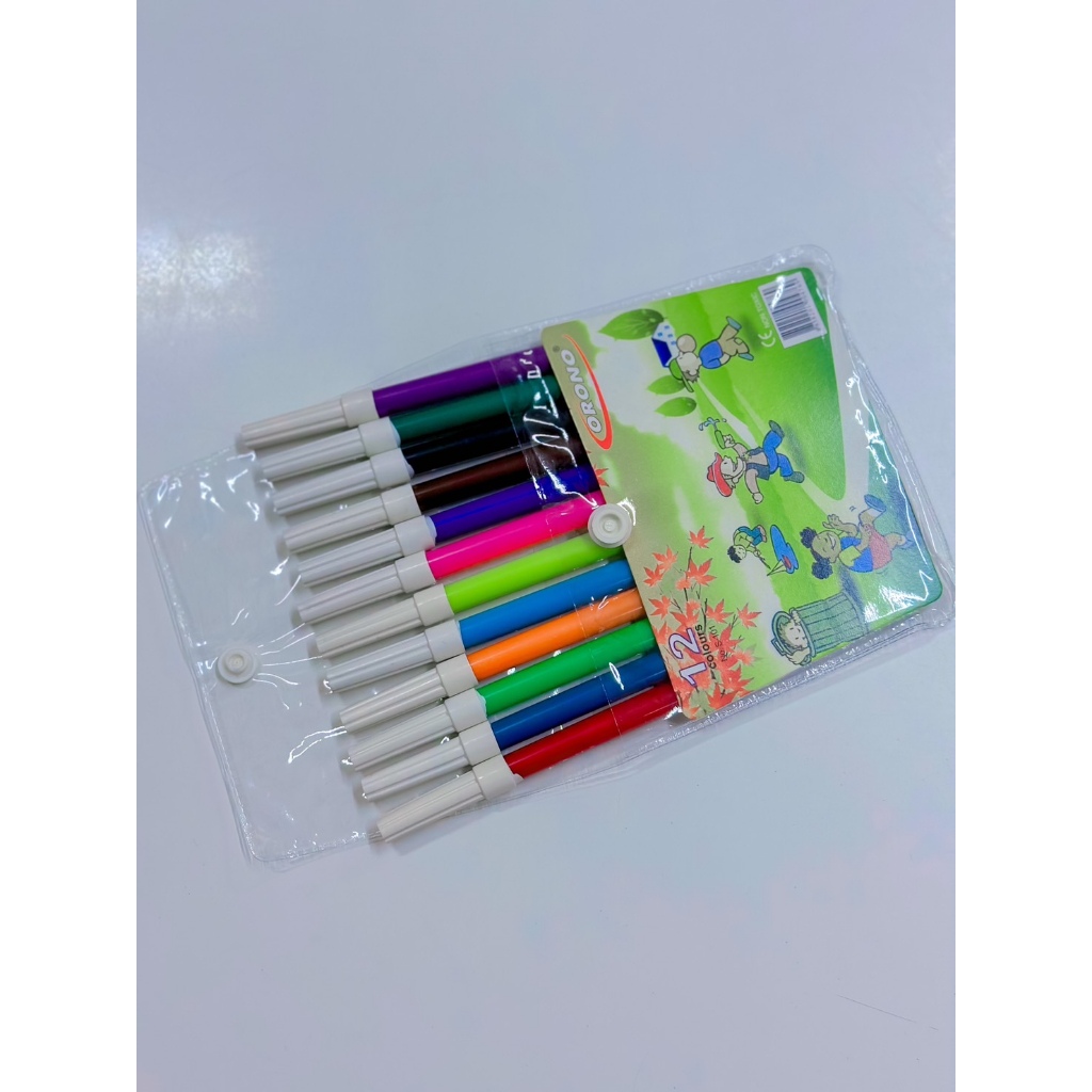 ปากกาสีเมจิก12สี-orono