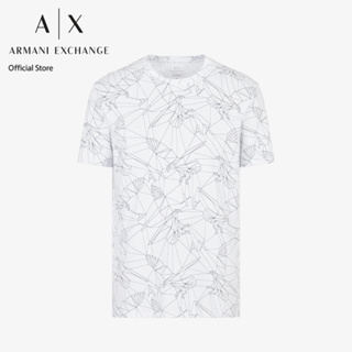 AX Armani Exchange เสื้อยืดผู้ชาย รุ่น AX3RZTBPZJ9TZ01EK - สีขาว