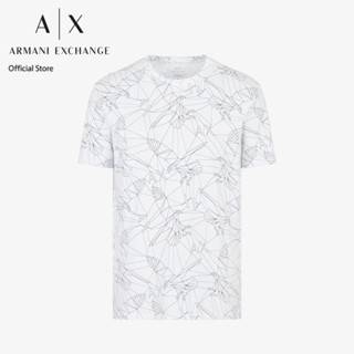 AX Armani Exchange เสื้อยืดผู้ชาย รุ่น AX3RZTBPZJ9TZ01EK - สีขาว