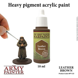 🔥มีของพร้อมส่ง🔥Army Painter Leather Brown AP-WP1123 สีทาโมเดล สีอะคริลิค สูตรน้ำ Water Based Acrylic รุ่นใหม่