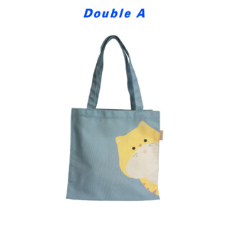 [สินค้าของแถมงดจำหน่าย] Double A กระเป๋า shopping 30 × 10.5 × 30 cm คละลาย 1ใบ