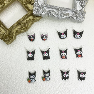 อุปกรณ์ตกแต่งเล็บ เรซิ่น ลายการ์ตูน Kuromi Series Sanrio 3D DIY ประมาณ 25 ชิ้น