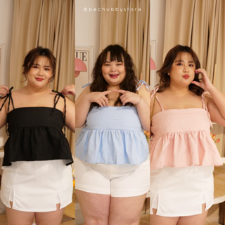 “Twin pink top” (250.-) เสื้อสายเดี่ยวฟรีไซต์สำหรับสาวอวบ ความน่ารักมารวมไว้ในชุดนี้แล้วว