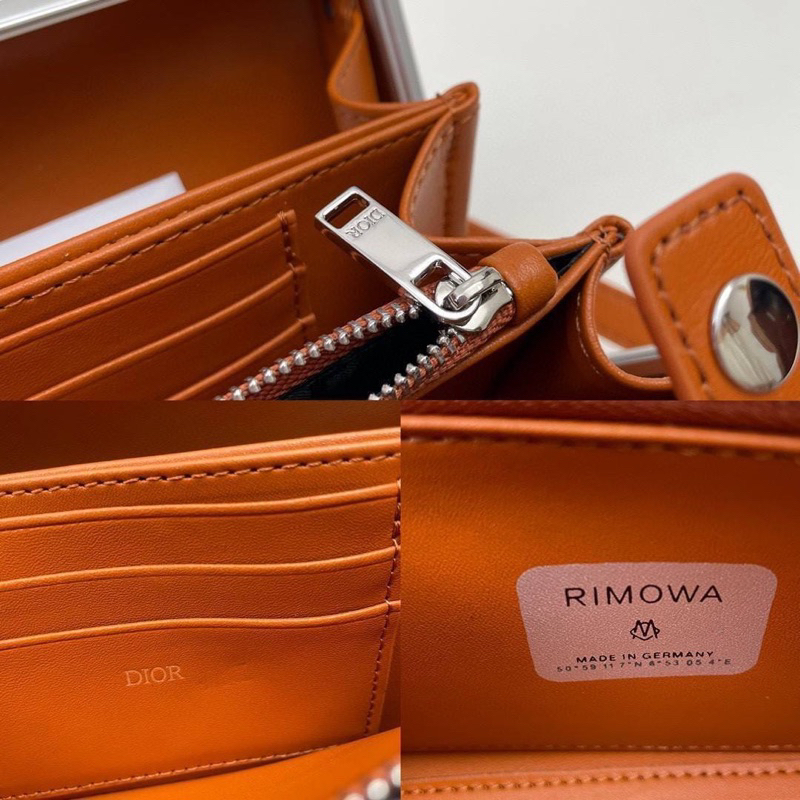 กระเป๋าสะพายข้างรุ่นใหม่-diorimowaสินค้าพร้อมส่งงานอลูมิเนียมเคลือบมีช่องใส่ของสามช่อง