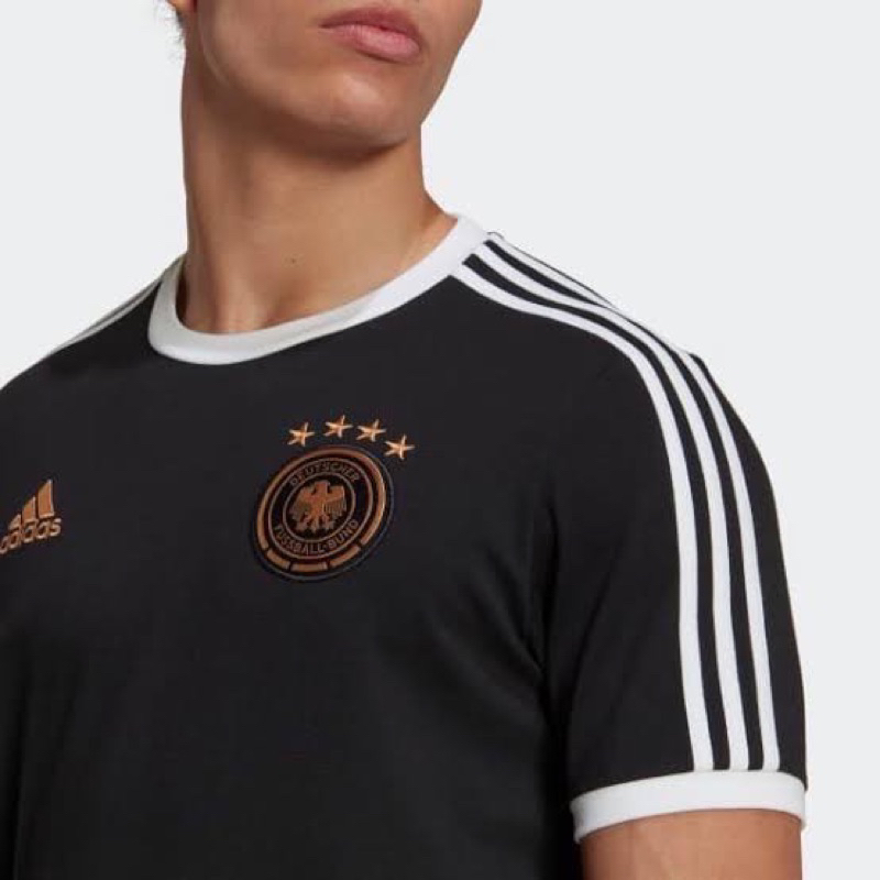 adidas-ฟุตบอล-เสื้อยืด-germany-dna-3-stripes