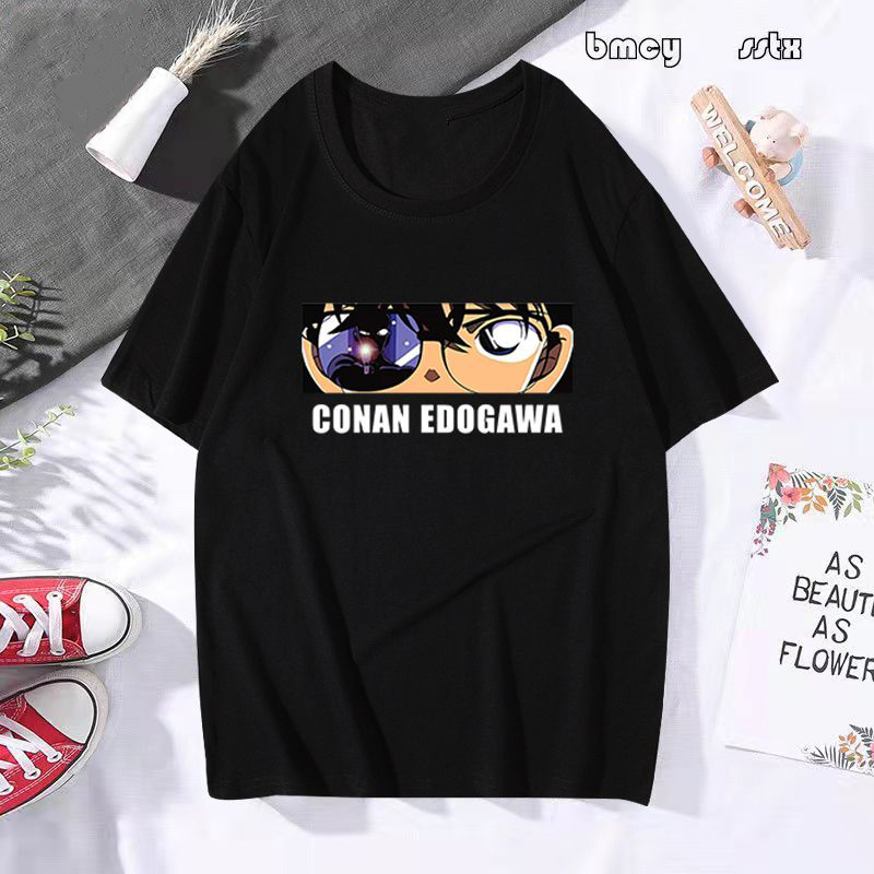 เสื้อยืด-anime-detective-conan-anime-handsome-eyes-of-conan-ตัวละครตัวใหญ่-ไซส์ใหญ่-ใหม่