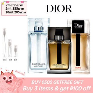 【รุ่นขายดี🔥-แท้💯%】Dior Homme Cologne / Homme Sport  EDT & EDP 2ml/5ml/10ml Male