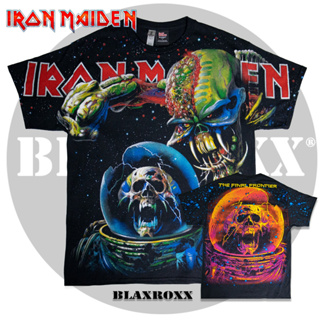 Blaxroxx เสื้อวง OVP สีจม ลิขสิทธิ์แท้ Iron Maiden (IRM032) ผ้า Gilan Ultra Cotton