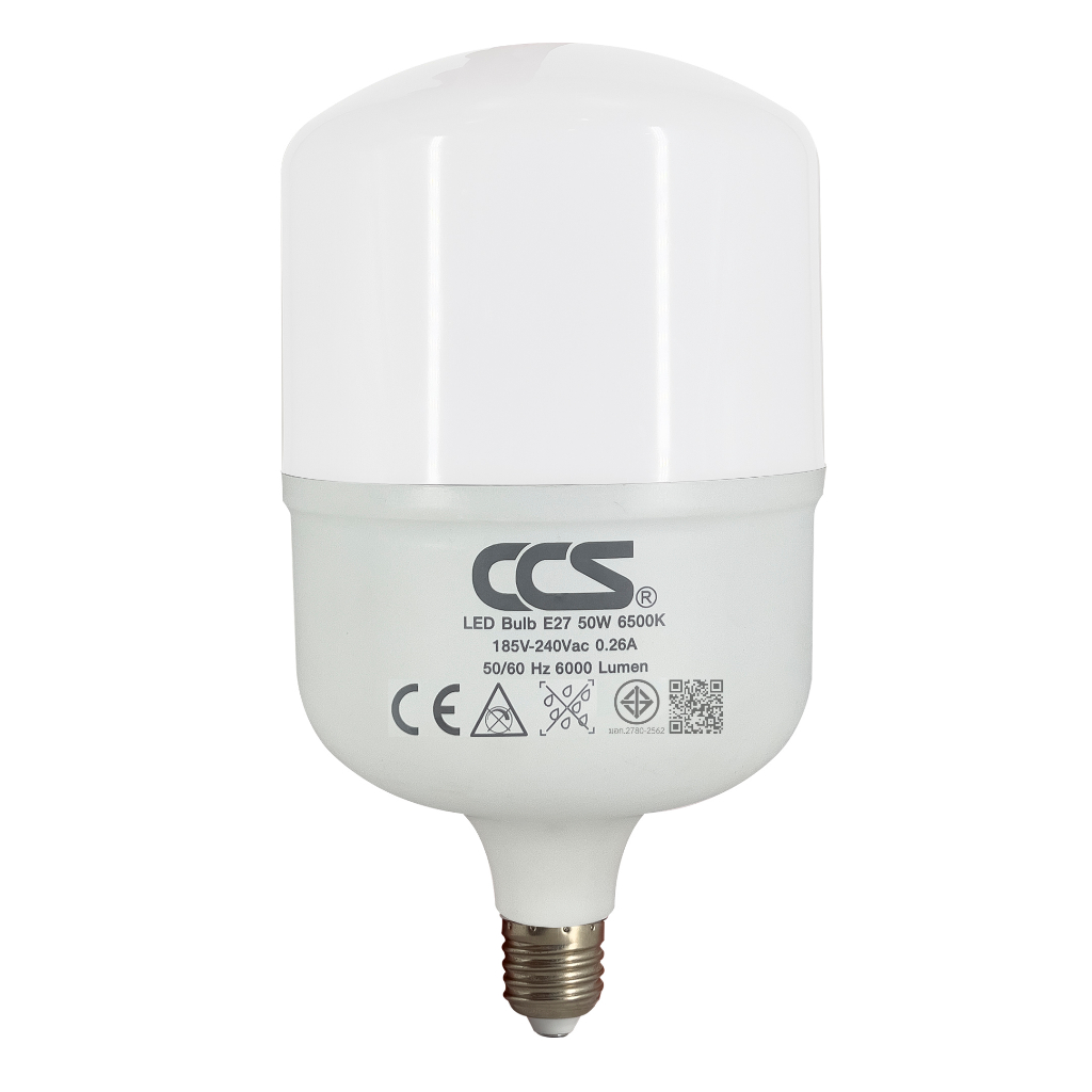 หลอดไฟ-led-bulb-แบรนด์-ccs-แสงวอมไวท์-3000k-แสงเดย์ไลท์-6500k