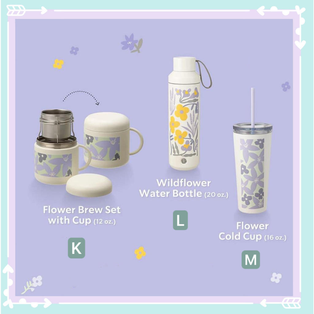 starbucks-flower-field-collection-สตาร์บัคส์-flower-field-คอลเลคชัน-ของแท้