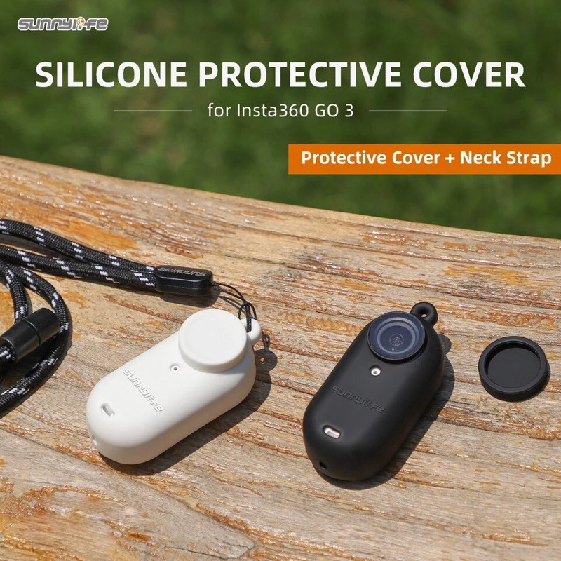 Sunnylife Silicone Protective Case Camera Lens Cover Protector Neck