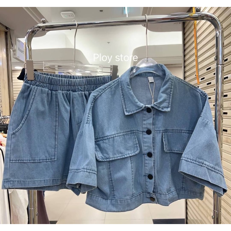เซ็ทยีนส์-สุดเก๋-งานจริงน่ารักมากกก-พร้อมส่ง