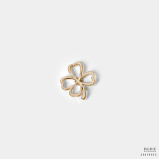 Gold Clover Leaf Brooch - เข็มกลัดใบโคลเวอร์สีทอง