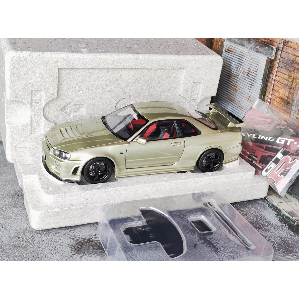 โมเดลรถR34 model MH Model MotorHelix nissan Skyline R34 GT-R Nismo Z ...