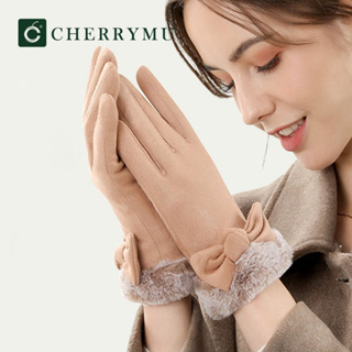 CHERRYMU รุ่น CX07 ถุงมือหนัง Willow fur gloves