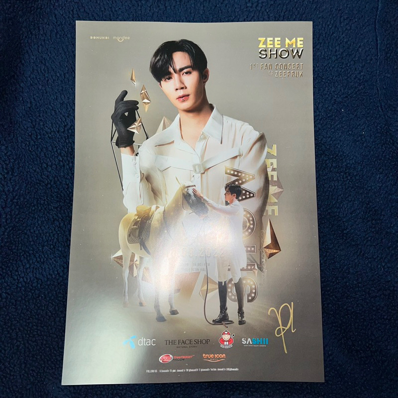 พร้อมส่ง-zeenunew-real-sign-poster-ลายเซ็นสดซีนุนิว