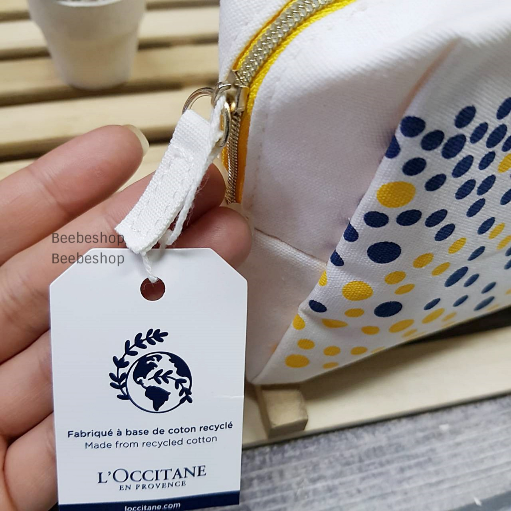 กระเป๋าลายจุด-loccitane-holiday-bag-ใบเล็ก