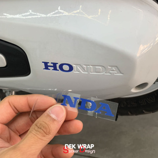 สติกเกอร์โลโก้ ติดแคร้ง HONDA LEAD (ขนาด สูง1.1x ยาว 9.1 cm.)