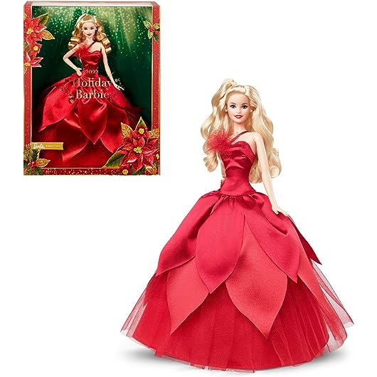 barbie-holiday-barbie-ตุ๊กตาแต่งตัว-signature-black-6-years-old-hby03-red