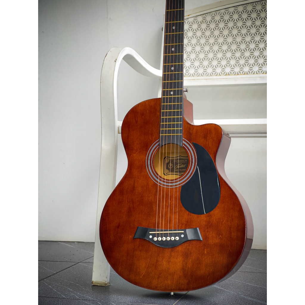 พร้อมส่ง-fortis-กีตาร์โปร่ง-38-นิ้ว-fg-280c-acoustic-guitar-กีต้าร์โปร่ง-แถมฟรี-ปิ๊ก-2-อัน-ใบคอร์ด-ประแจ