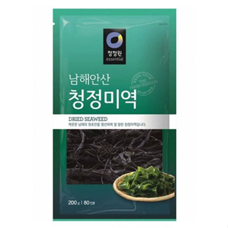 สาหร่ายวากาเมะ วากาเมะอบแห้ง สำหรับซุป big pack 200g wakame (미역) chungjungone seaweed 200g