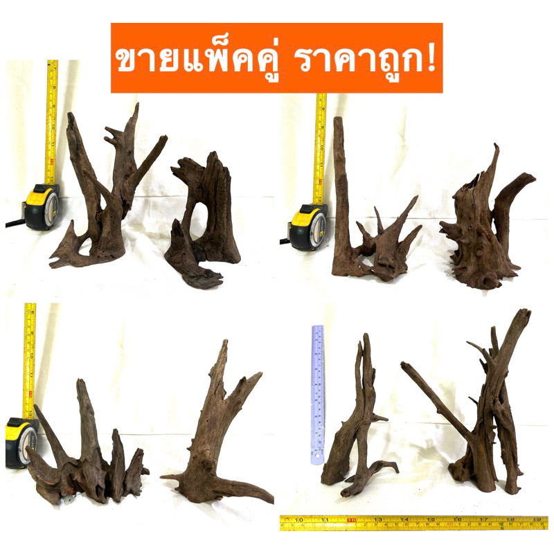 รากไม้-จมน้ำ-กิ่งไม้-ตอไม้-เศษไม้-ตกแต่งตู้ปลา-สวนถาด-บอนไซ-diy-drift-wood