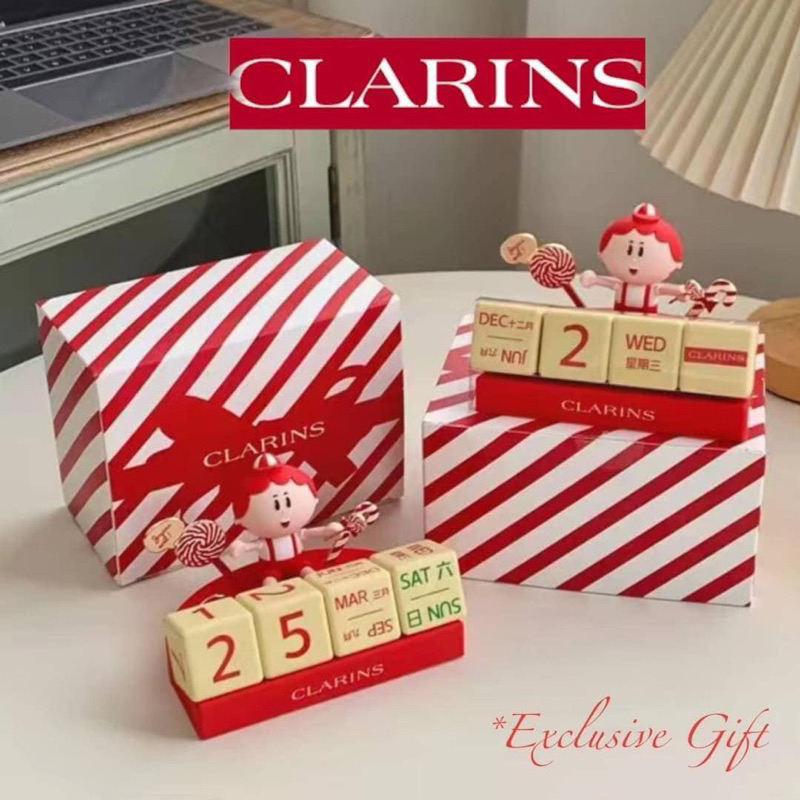 ปฎิทินตั้งโต๊ะแบบ-diy-จากเค้าเตอร์-clarins-ฮ่องกง-ของแท้